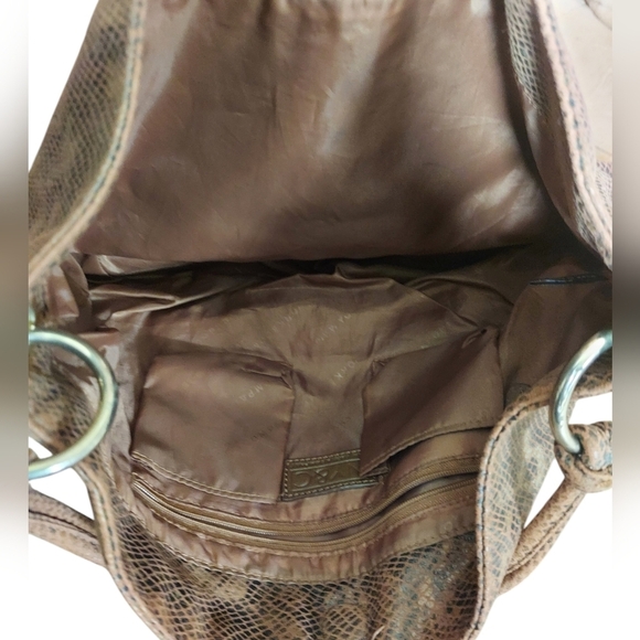 New York & Company Snakeskin Print Hobo Shoulder Bag - Picture 6 of 7